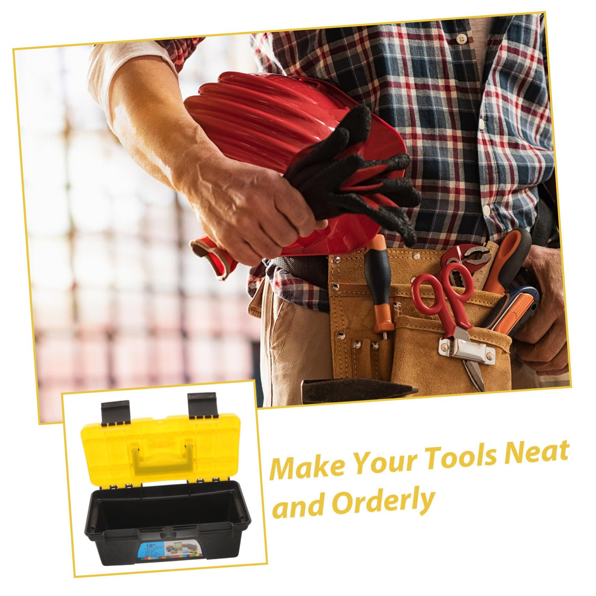 Tool Box Organizer 10 Inch Hard Carrying Case L95859