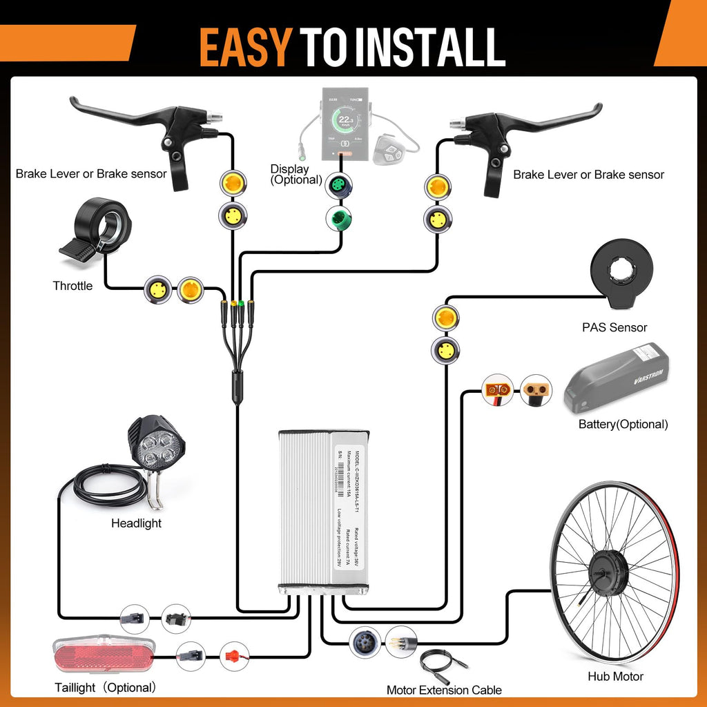 48V 500W Front Hub Motor Conversion Kit Z164836
