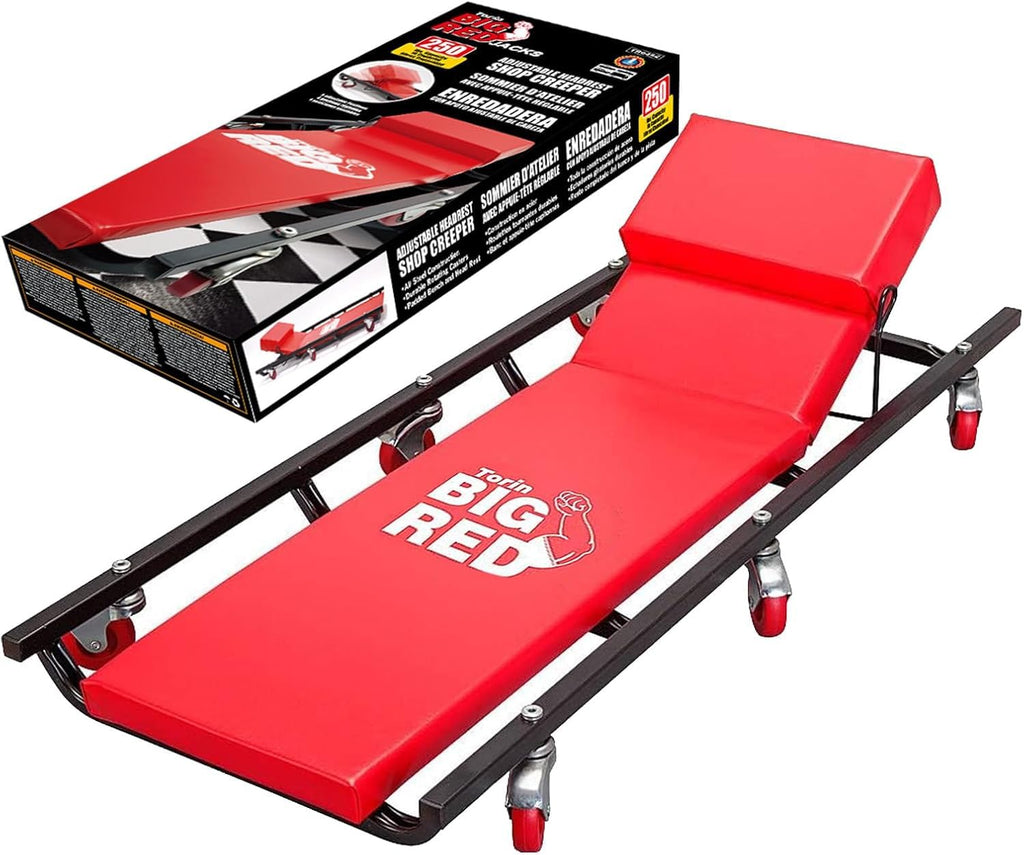 40" Padded Mechanic Creeper with 6 Casters R9434