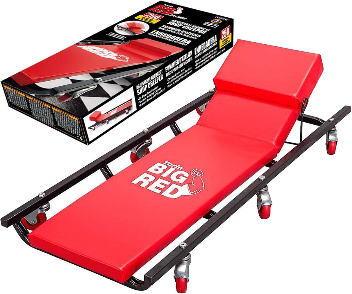 40" Padded Mechanic Creeper with 6 Casters R9434