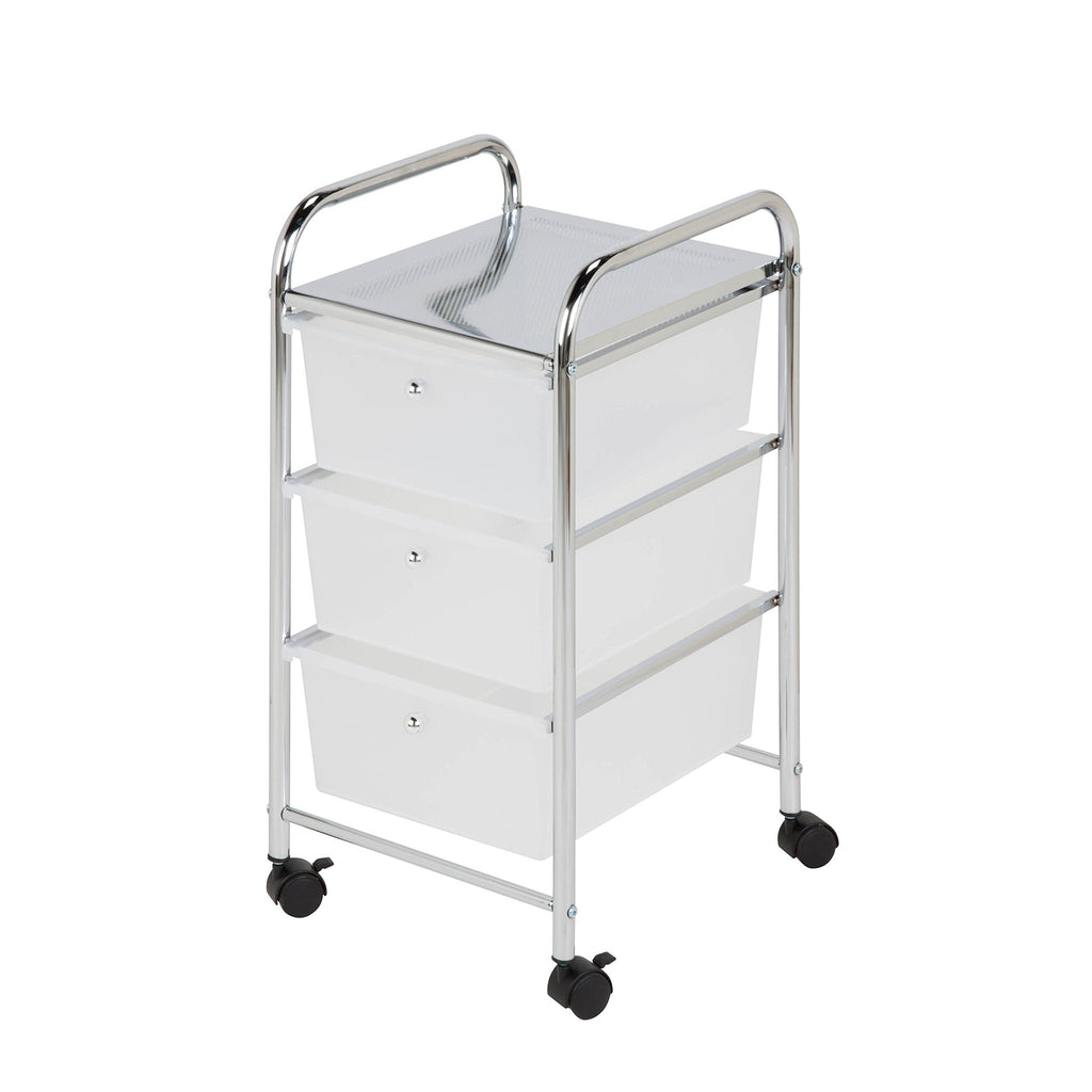 3 Drawer Plastic Storage Cart on Wheels G294