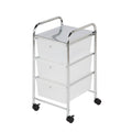 3 Drawer Plastic Storage Cart on Wheels G294