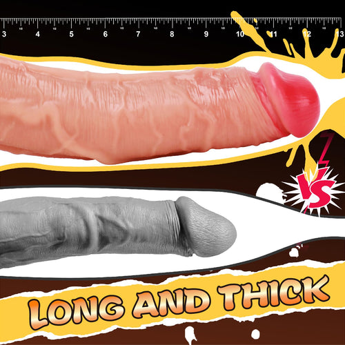 12 Inch Silicone Realistic Dildo with Suction Cup E871056