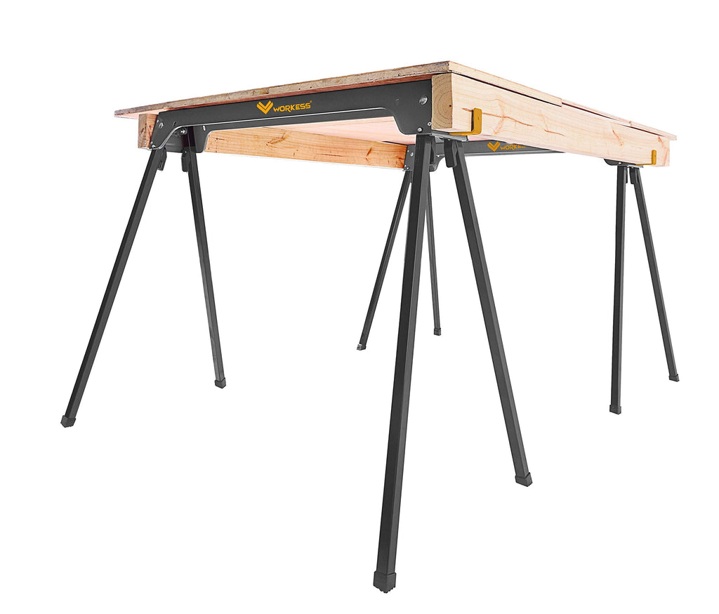 Heavy Duty Folding Saw Horses 2 Pack 2200 Lbs Load Capacity E81912
