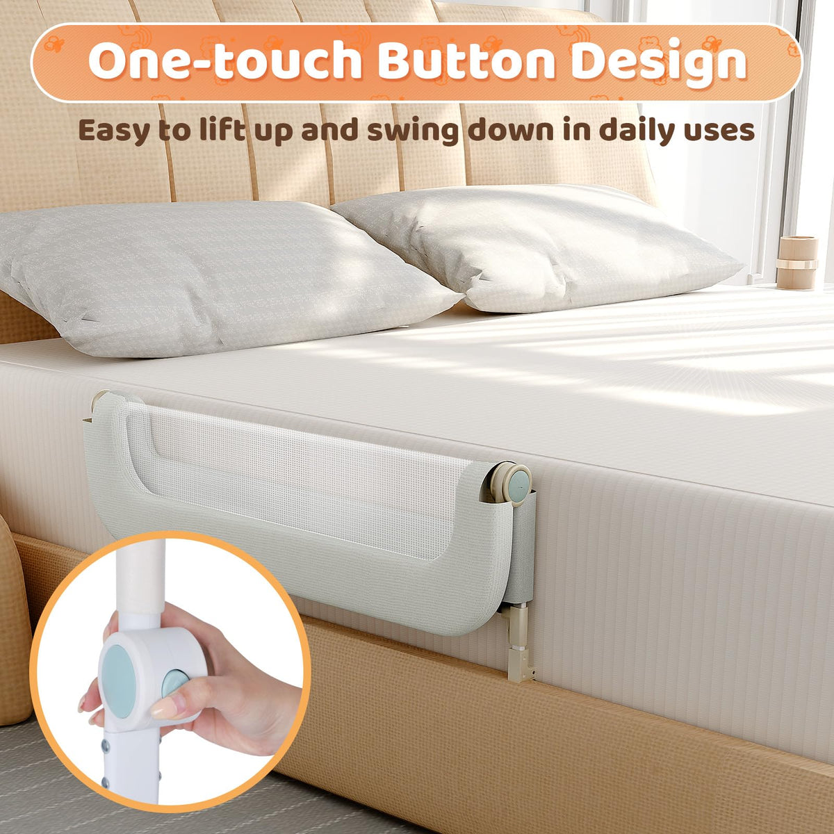 Foldable Safety Bed Rail O865828