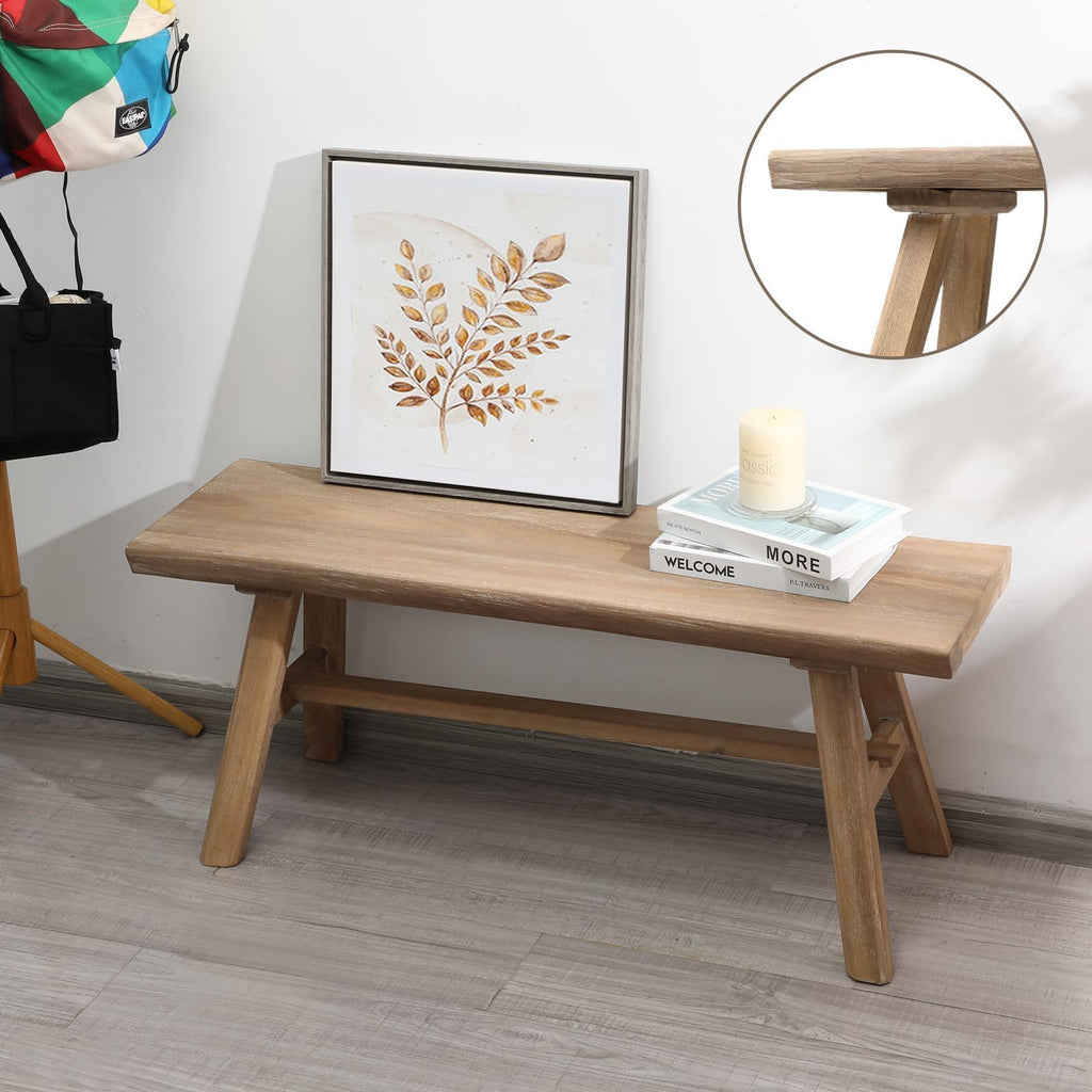 39" Solid Wood Bench S4633