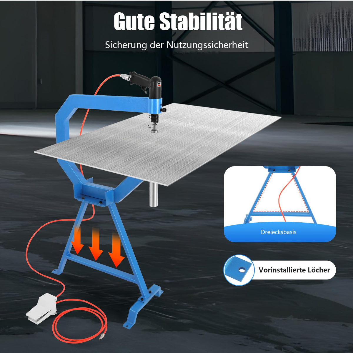Pneumatic Planishing Hammer with Stand & Pedal Q260