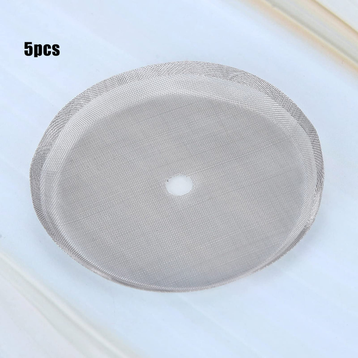 5 Pieces 3 Inch Stainless Steel Reusable French Press Filters M245314