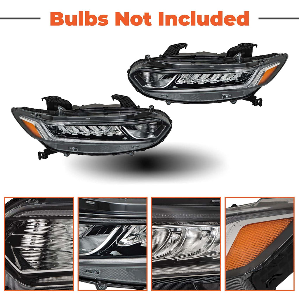 Halogen Headlight Assembly Set Driver and Passenger Side U2514