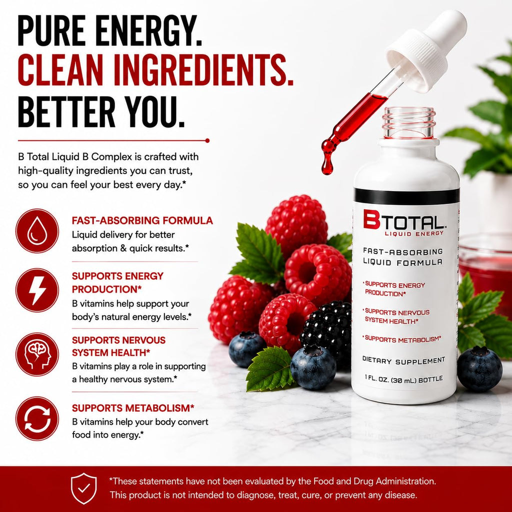 Berry 2 fl oz Sublingual Vitamin B Complex Liquid Drops S949
