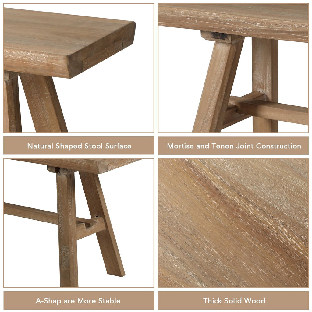 39" Solid Wood Bench S4633