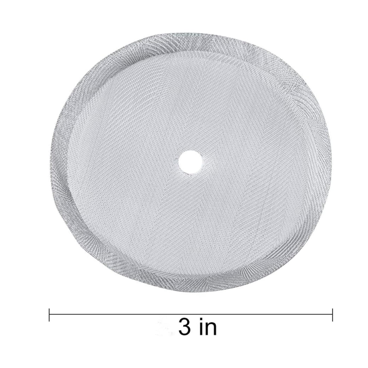 5 Pieces 3 Inch Stainless Steel Reusable French Press Filters M245314