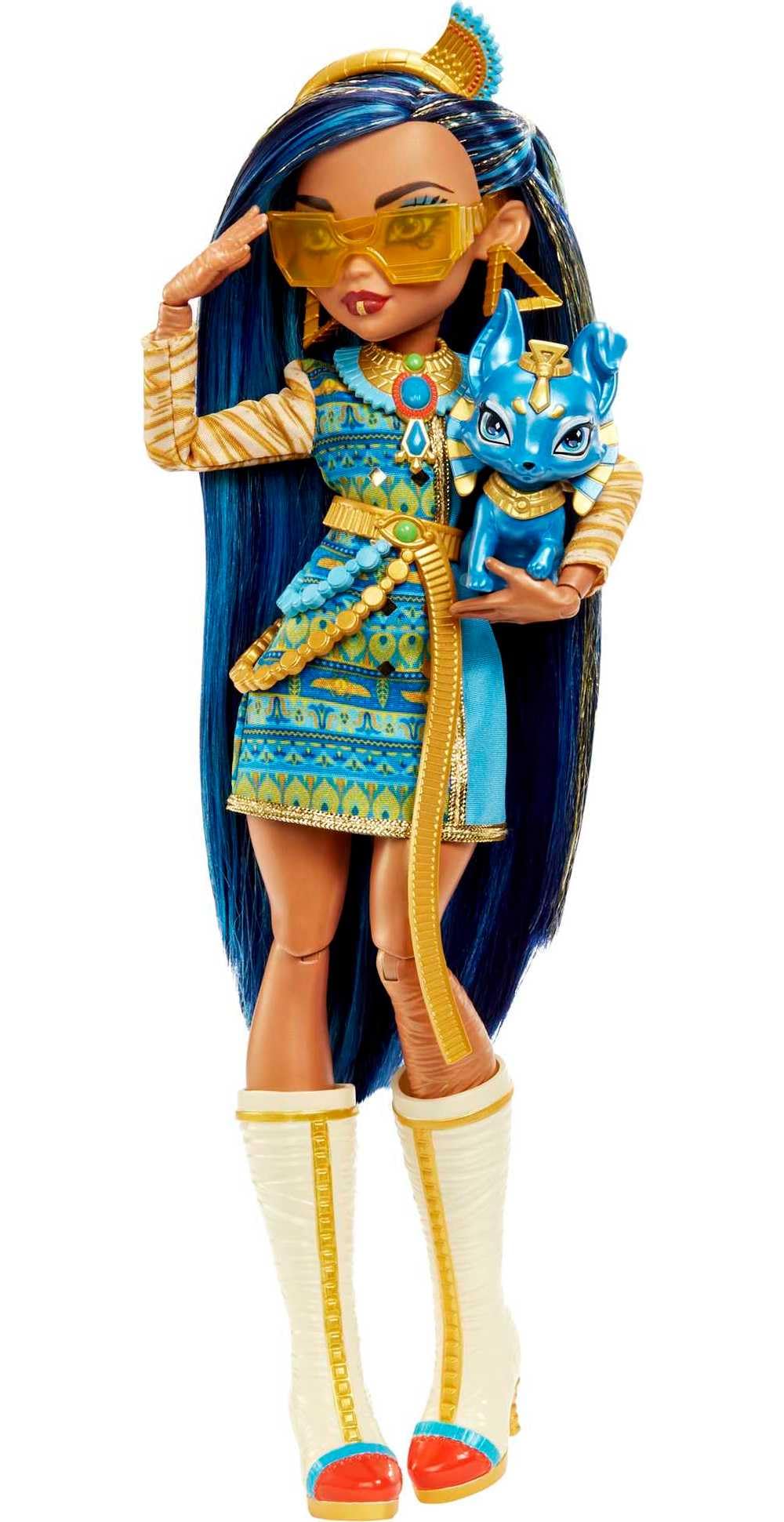 Monster High Doll with Blue Streaked Hair and Fashion Accessories E5860