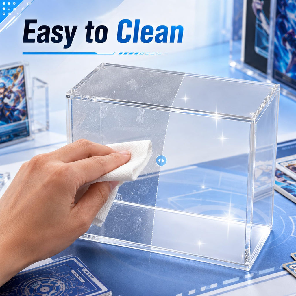 2 Pack Clear Acrylic Display Box with Magnetic Lid V701251