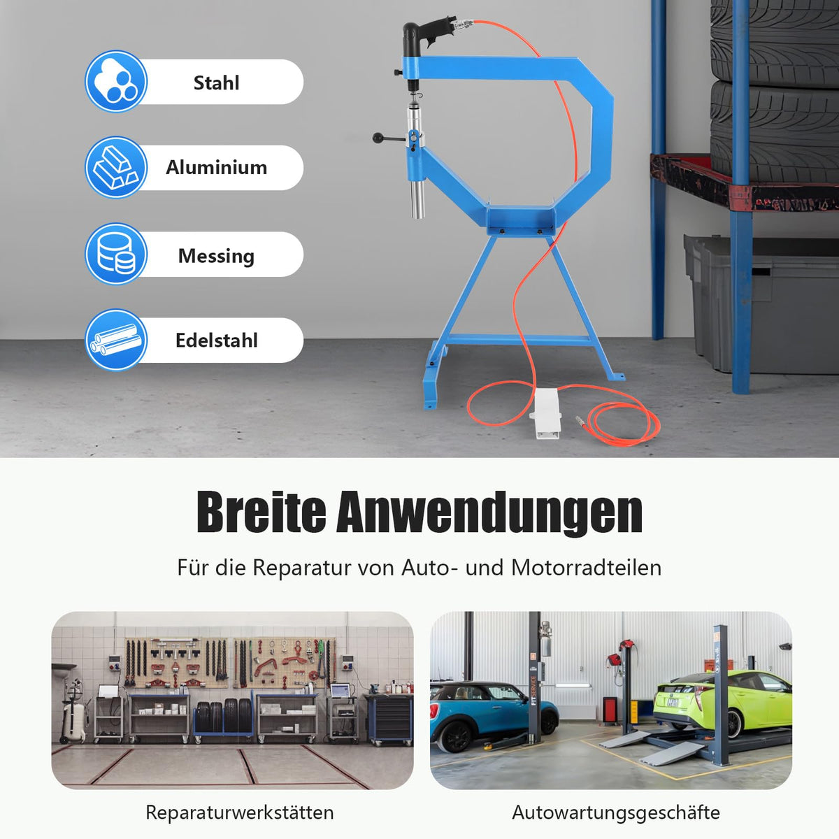 Pneumatic Planishing Hammer with Stand & Pedal Q260