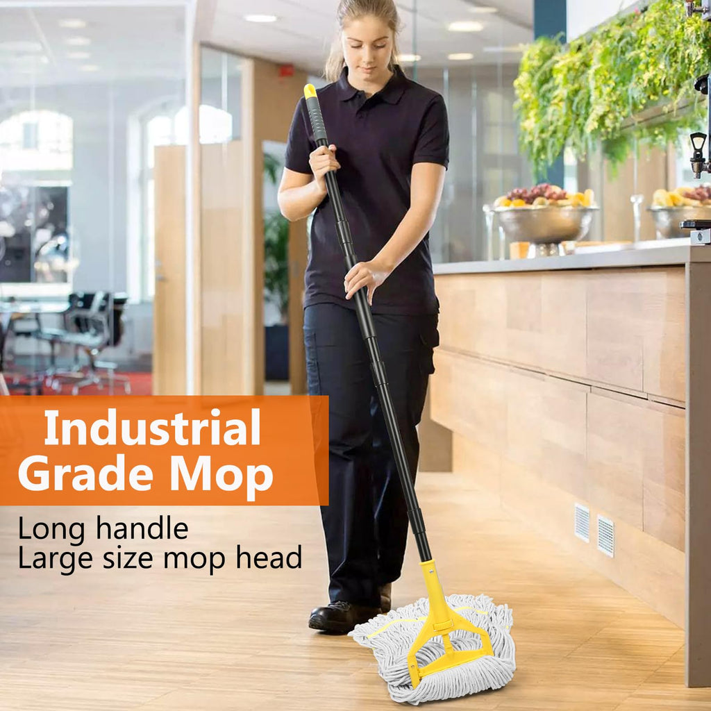 35 Qt Mop Bucket with Side-Press Wringer on Wheels I986