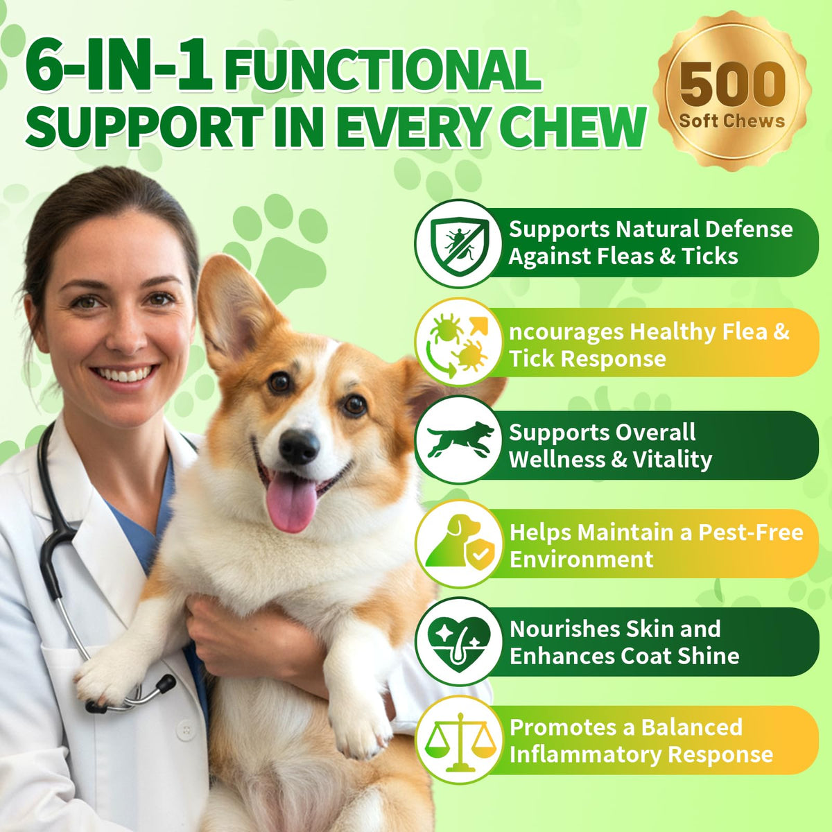 Flea and Tick Prevention for Dogs Chews T97180