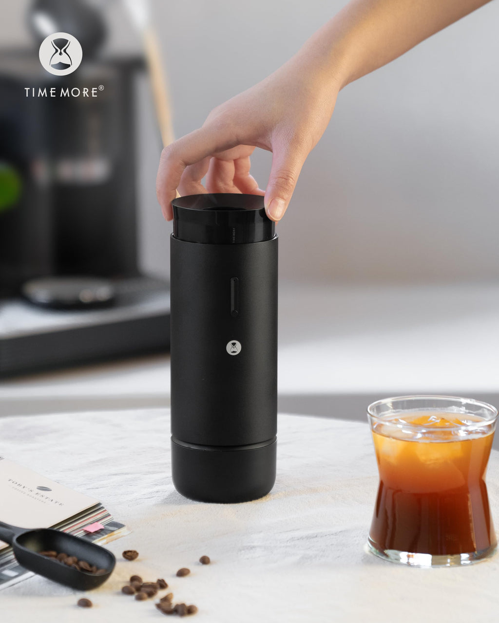Portable Conical Burr Electric Coffee Grinder with 30 Settings G3796