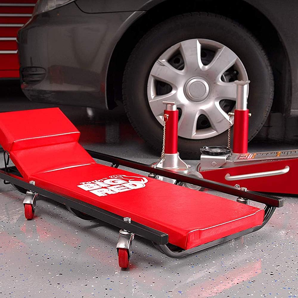 40" Padded Mechanic Creeper with 6 Casters R9434