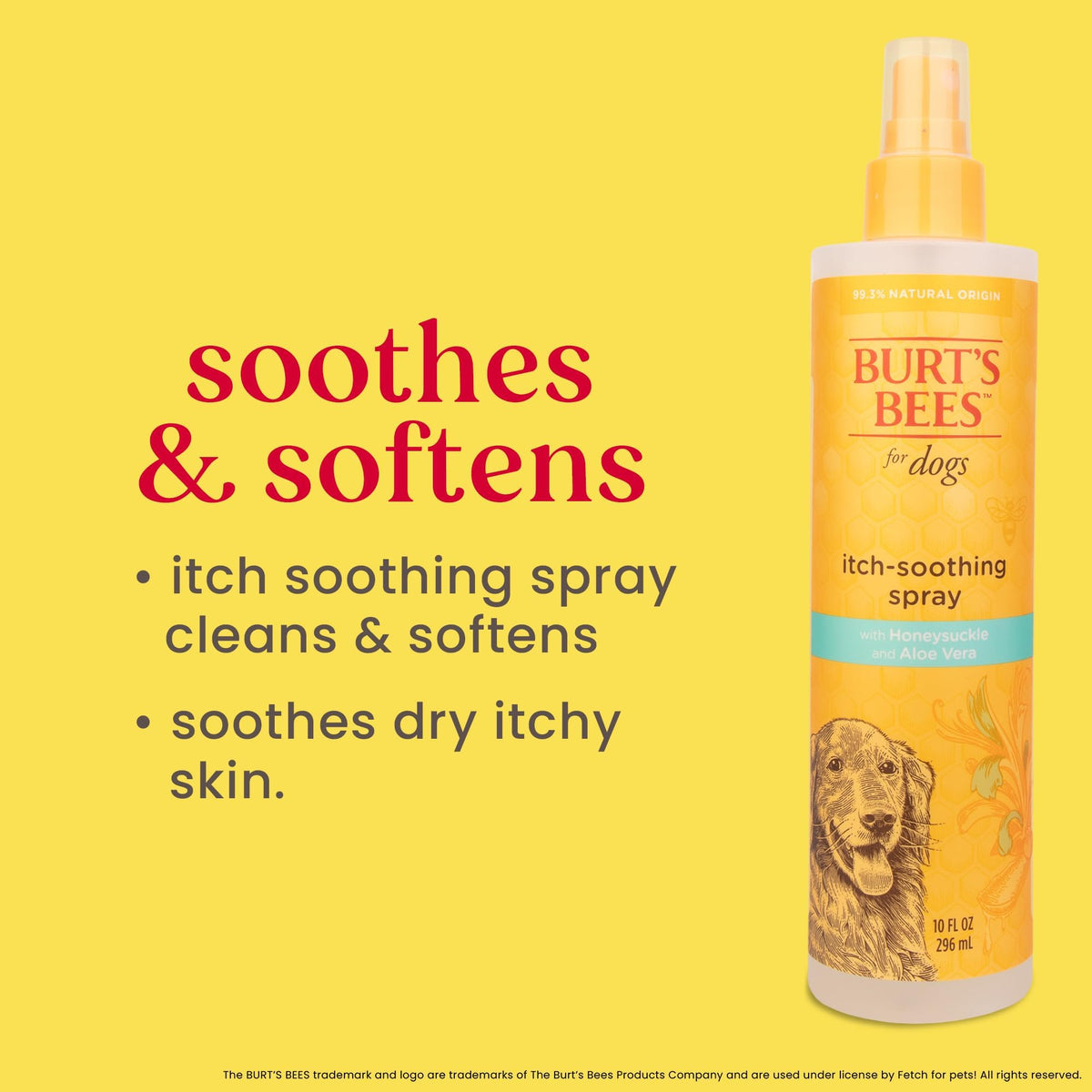 Itch Soothing Dog Spray Honeysuckle & Aloe 10 Fl Oz B627