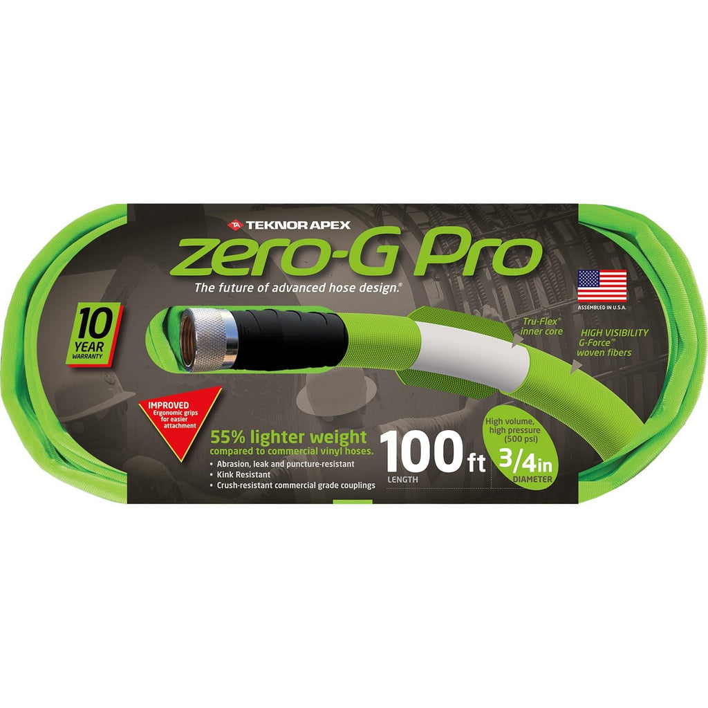 Lightweight Durable Kink-Resistant Garden Hose 3/4" x 100' Green J6579