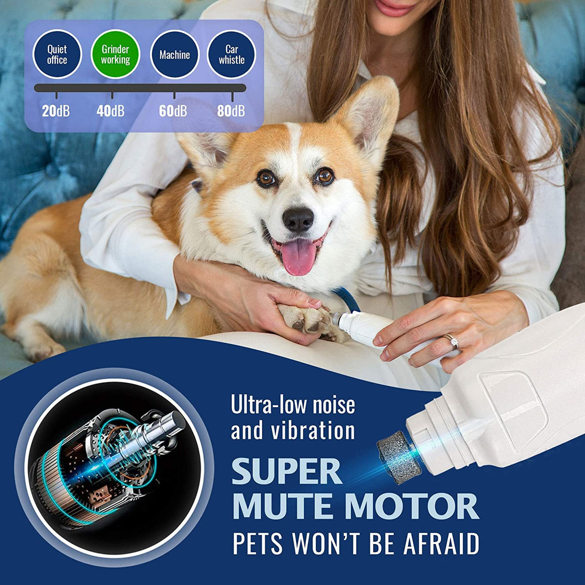 Rechargeable Electric Pet Nail Grinder X115