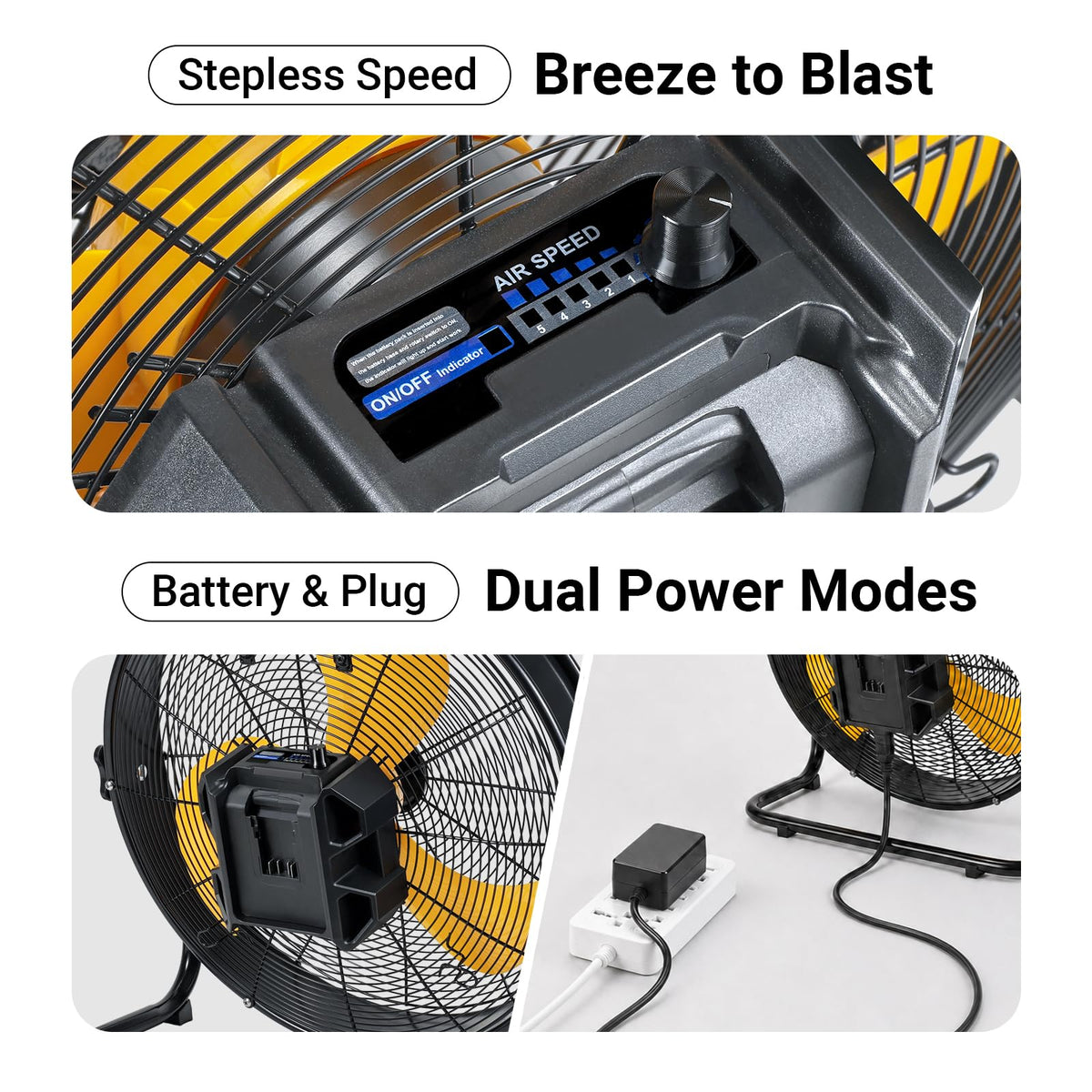 18" Brushless Cordless Floor Fan P8711
