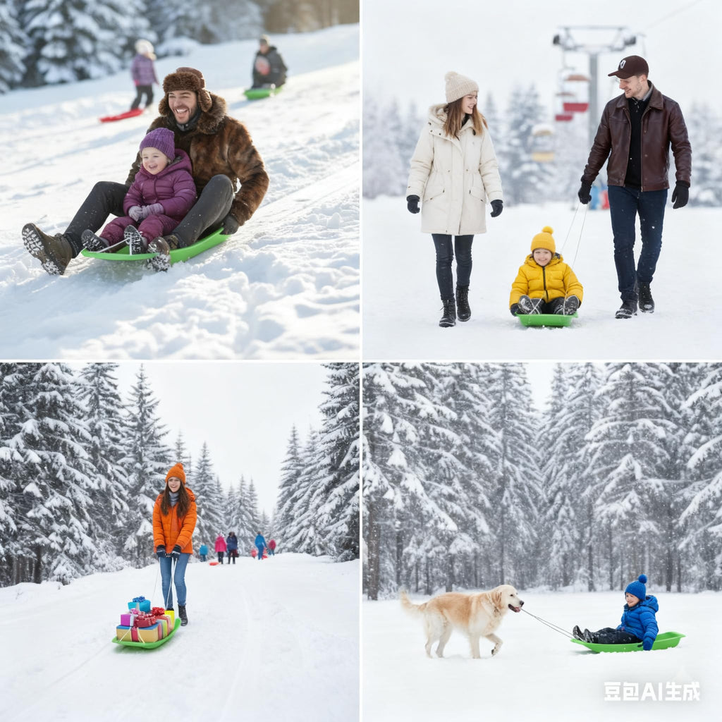 2-Person Sled 35" Toboggan Q625696