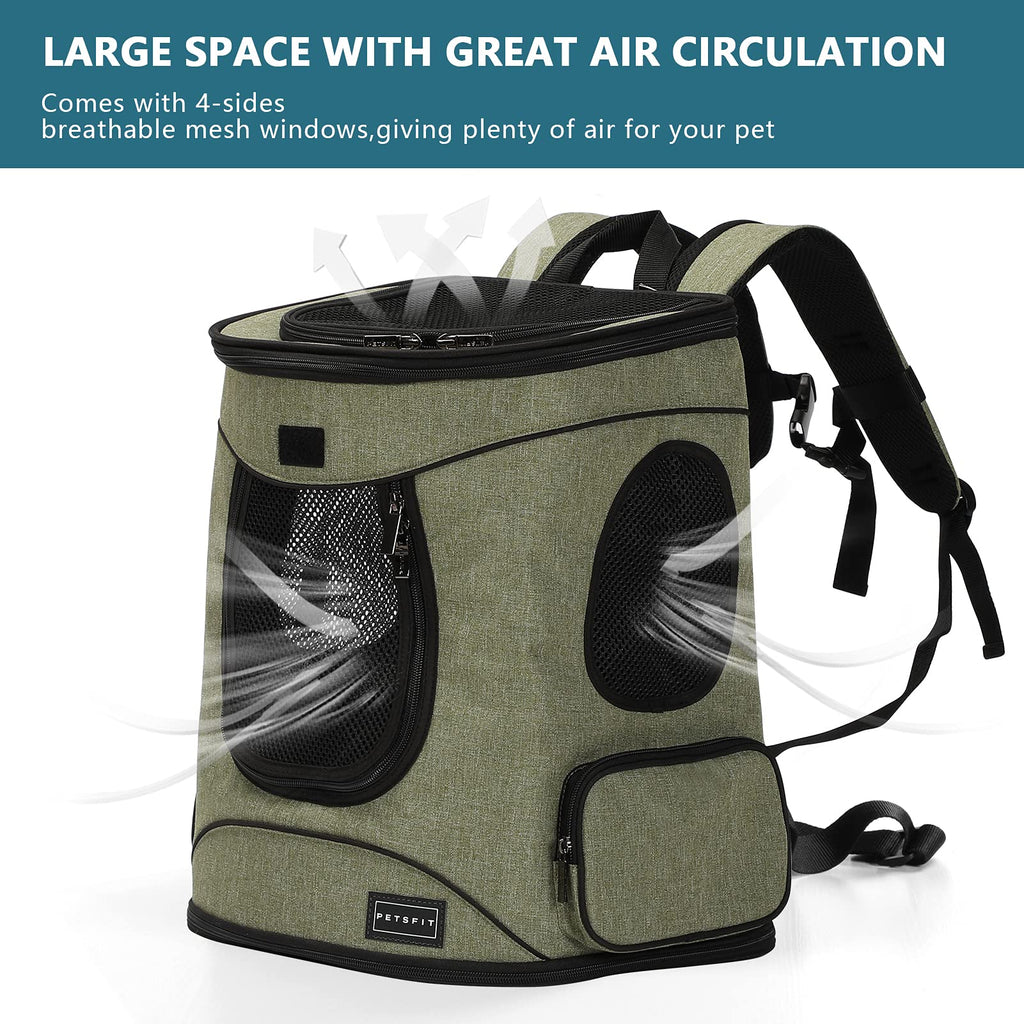 Dog and Cat Backpack Carrier, Up to 18 lb C763622