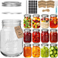 16oz 12 Pack Mason Jars with Airtight Lids M2679