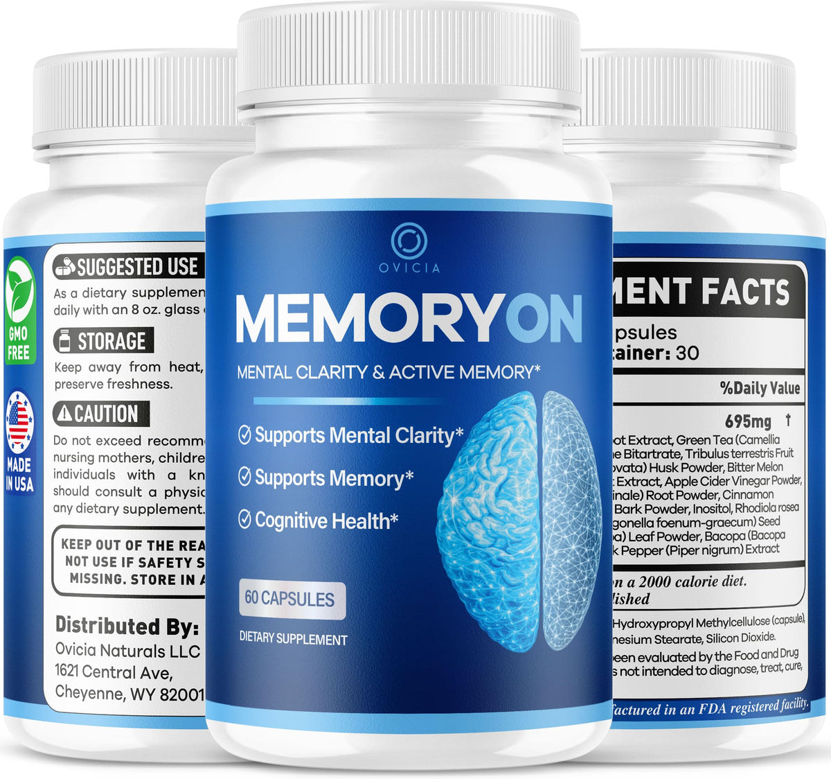 60 Capsules Brain Support Pills A29476