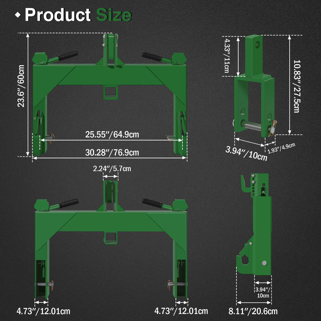 3-Point Quick Hitch with 2" Receiver C52470
