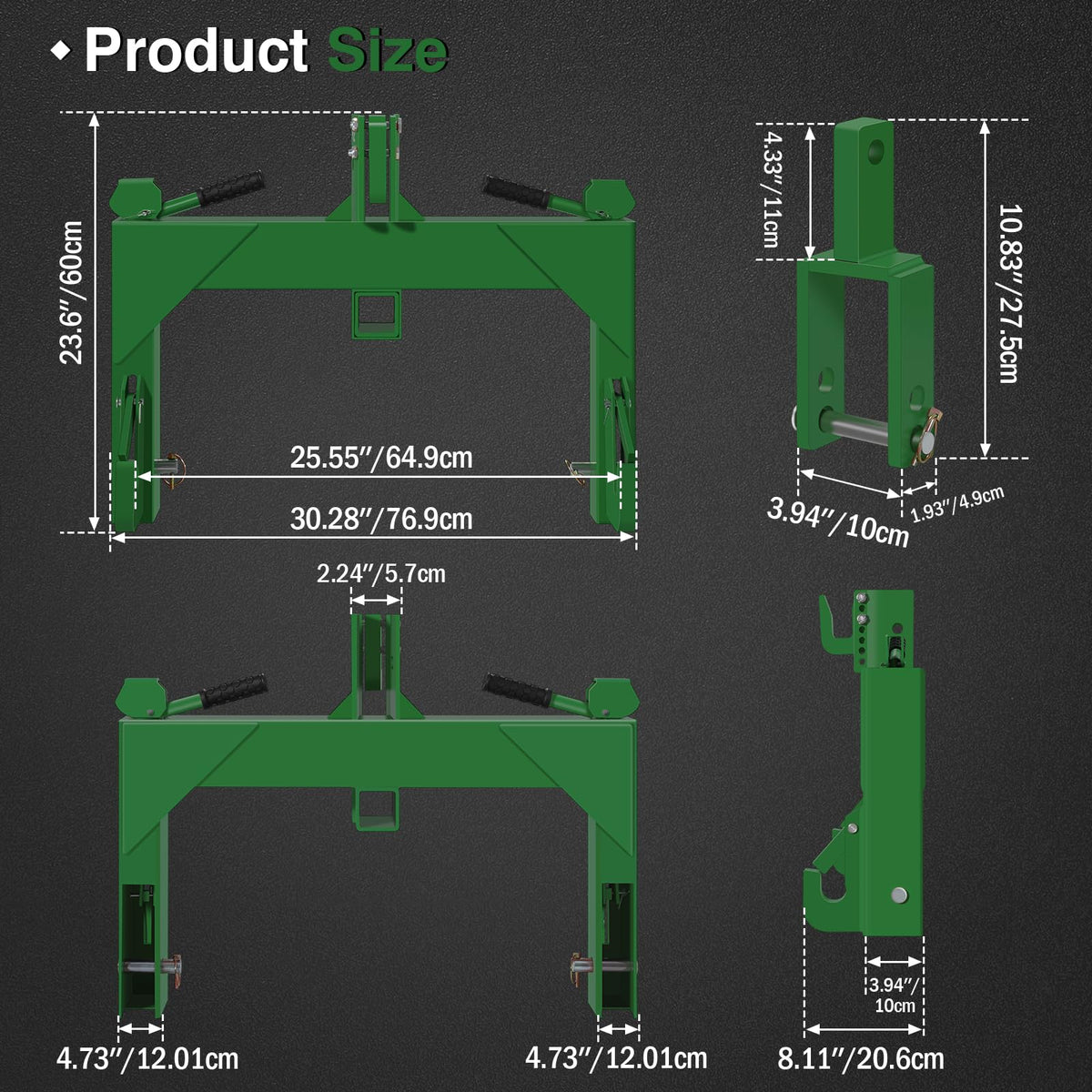 3-Point Quick Hitch with 2" Receiver C52470