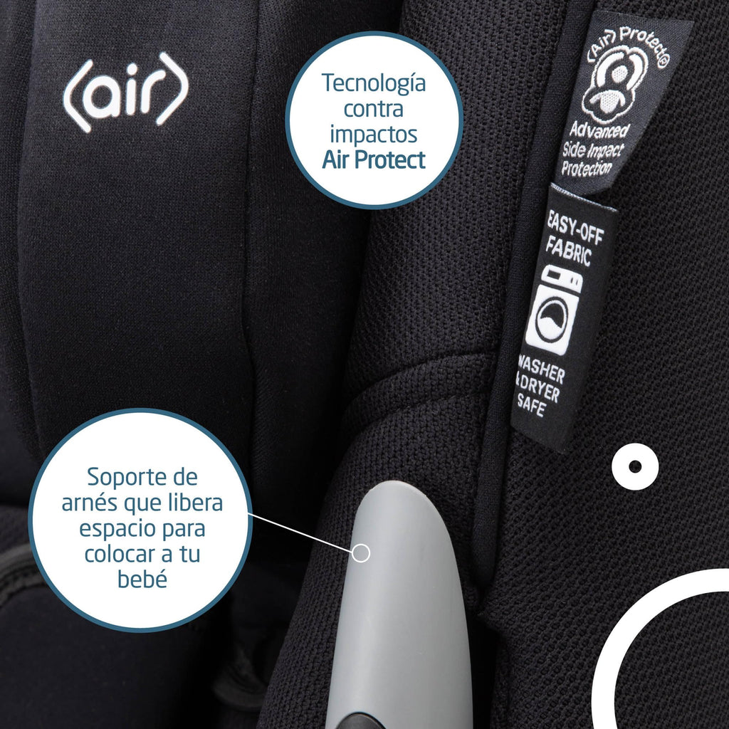 2-in-1 Convertible Car Seat Midnight Black K489