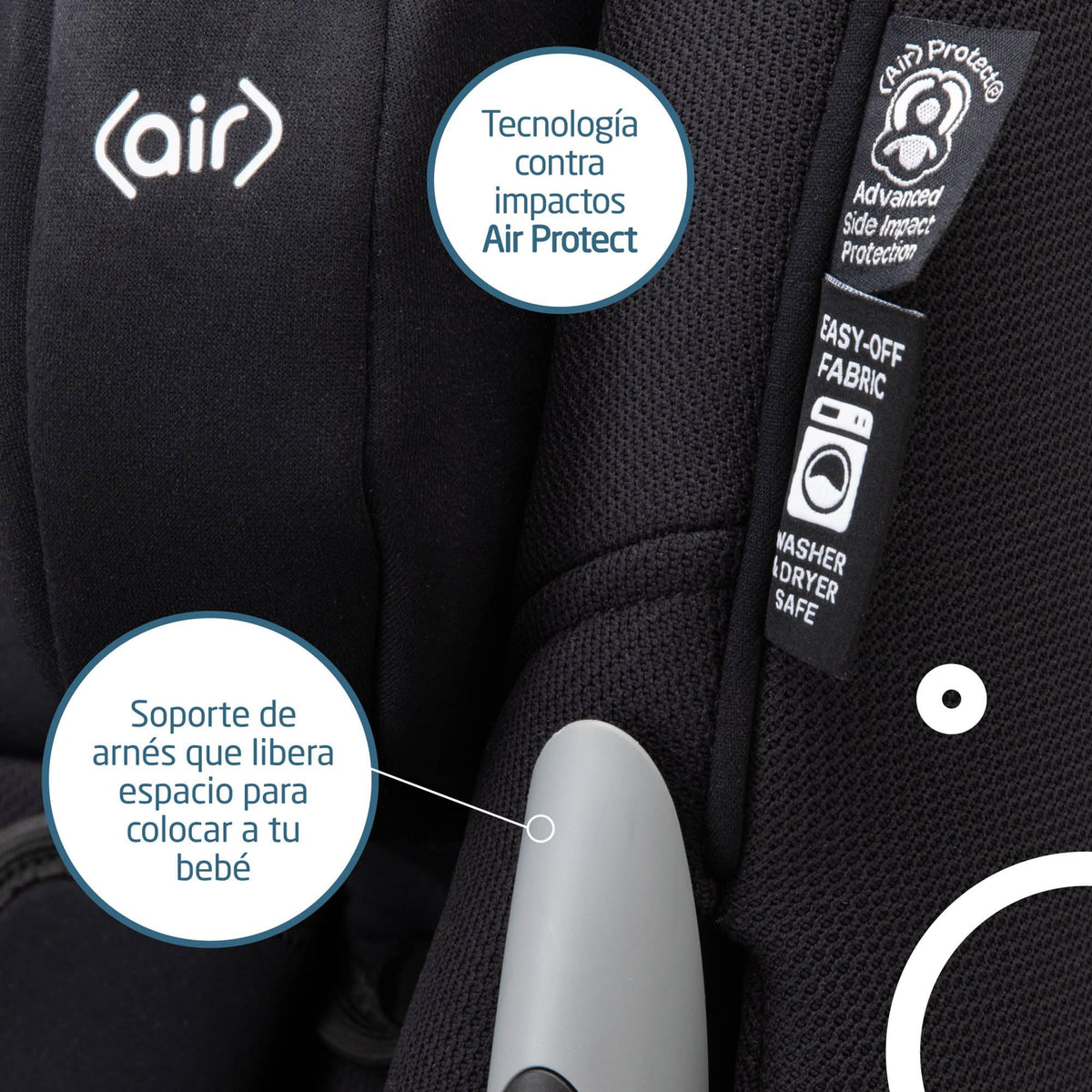 2-in-1 Convertible Car Seat Midnight Black K489