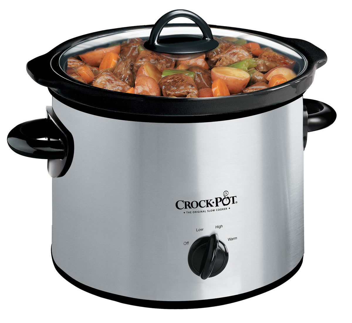 3-Quart Manual Slow Cooker Stainless Steel L861
