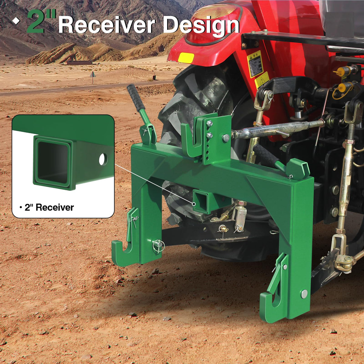 3-Point Quick Hitch with 2" Receiver C52470