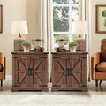24" End Table Set of 2 with Charging Station E7836