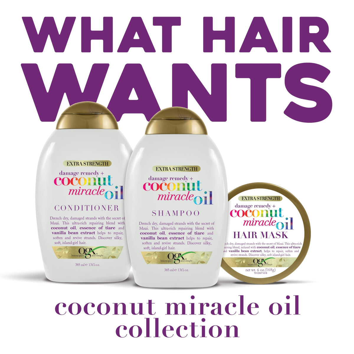 Coconut Oil Shampoo & Conditioner Set Y580