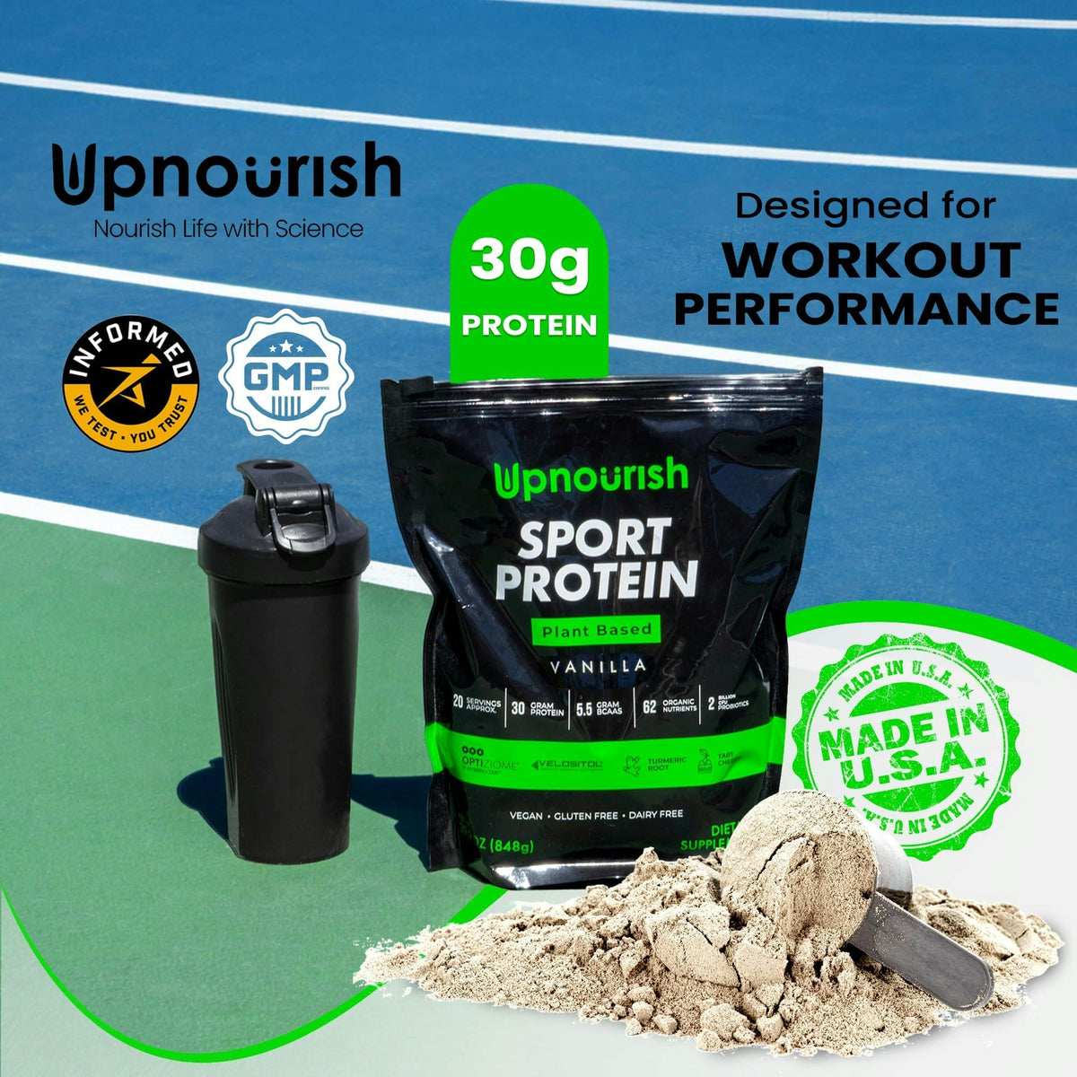 Vanilla Vegan Plant Based Protein Powder A118179