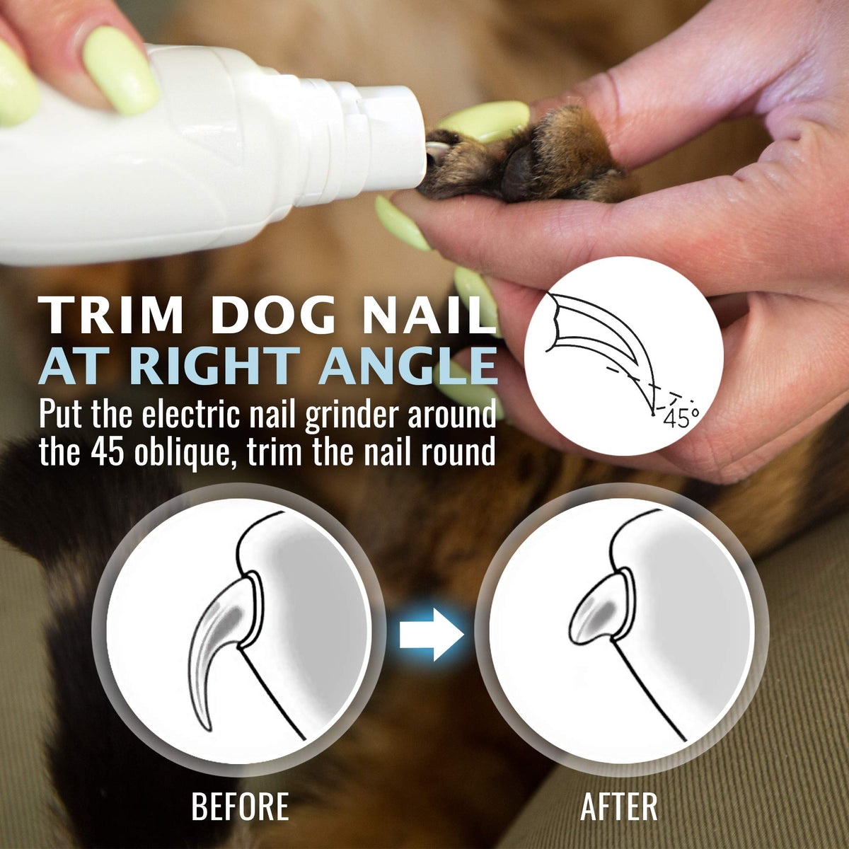 Rechargeable Electric Pet Nail Grinder X115