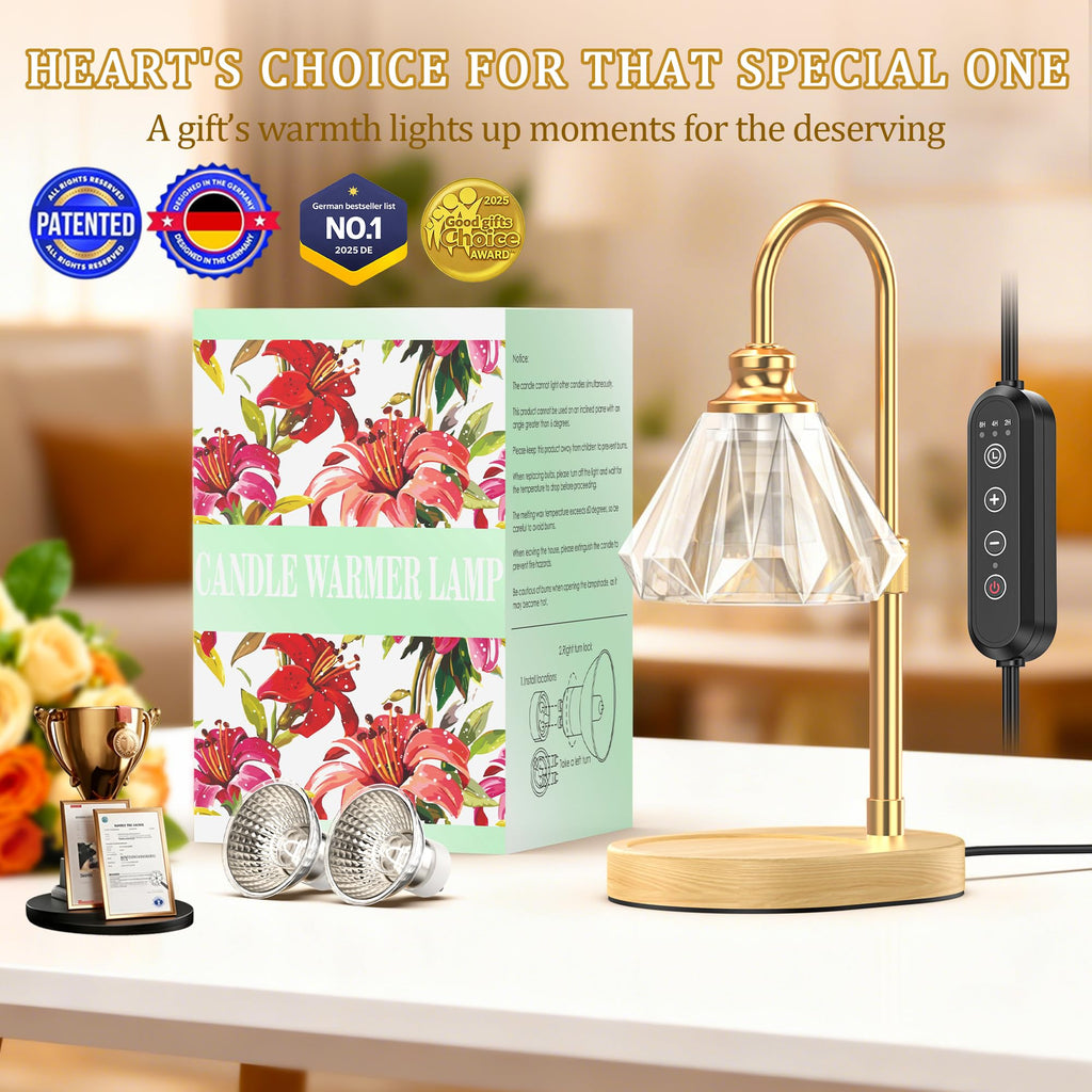 Dimmable Adjustable Candle Warmer Lamp with Timer S79324