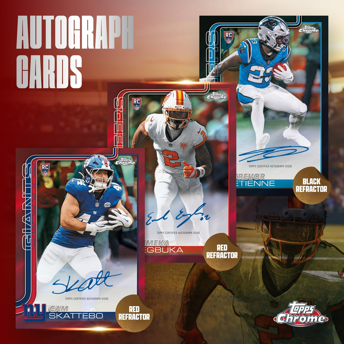 2025 Topps Chrome NFL Football Mega Box B816