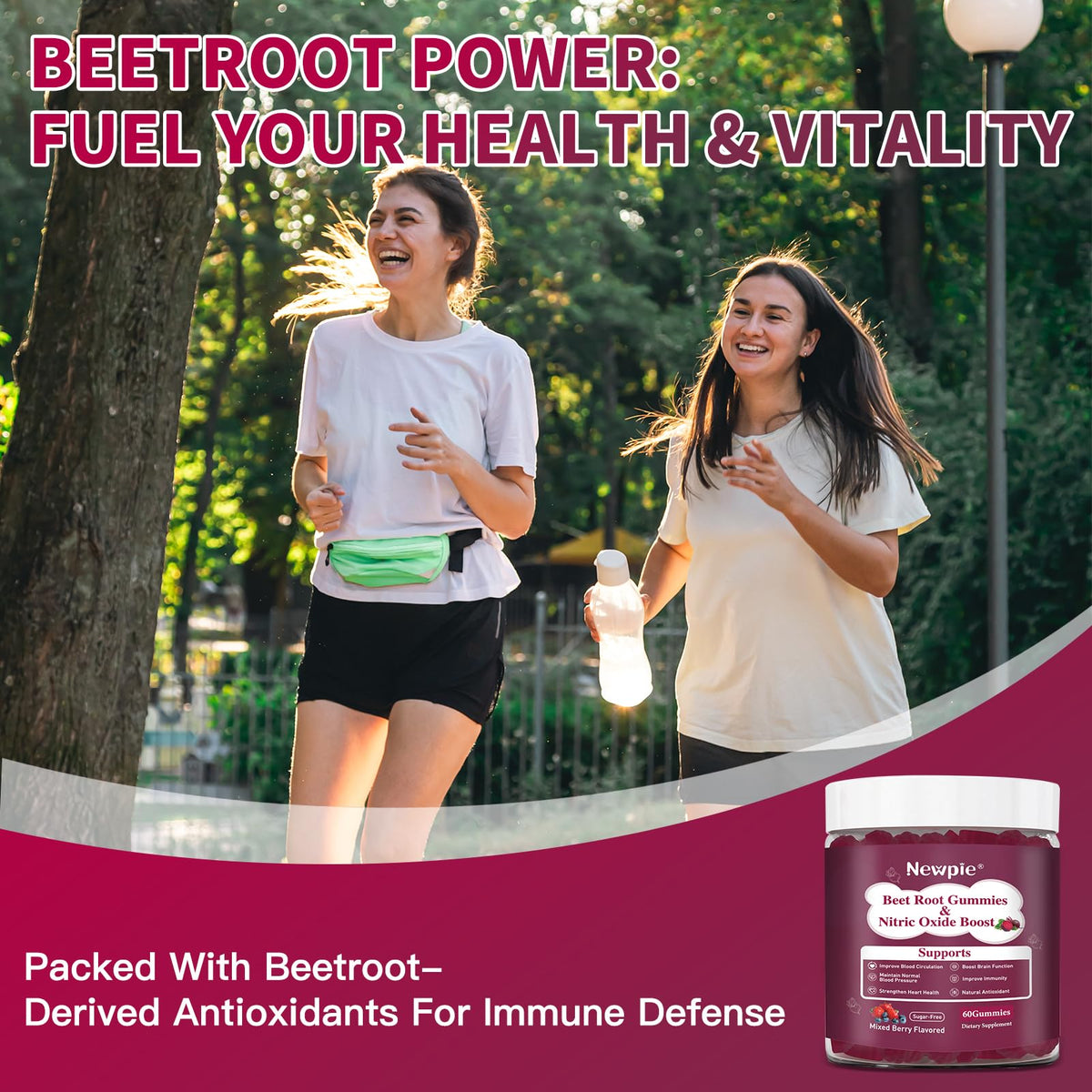 Beet Root Gummies Mixed Berry 60 Chews Z670