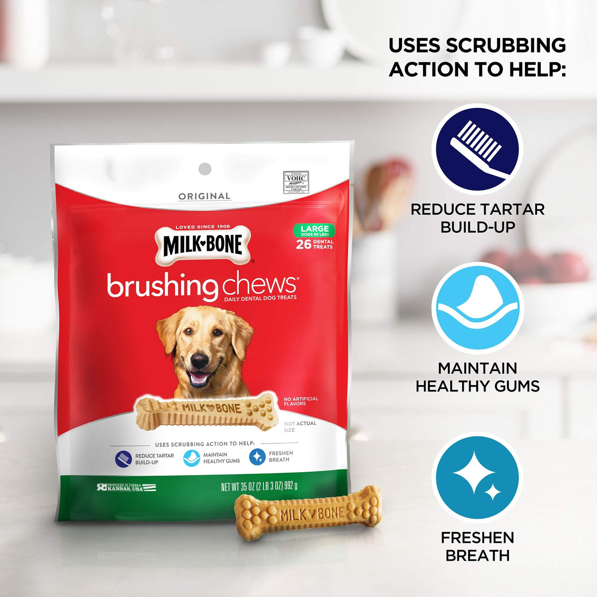 Large Daily Dental Dog Treats L17159