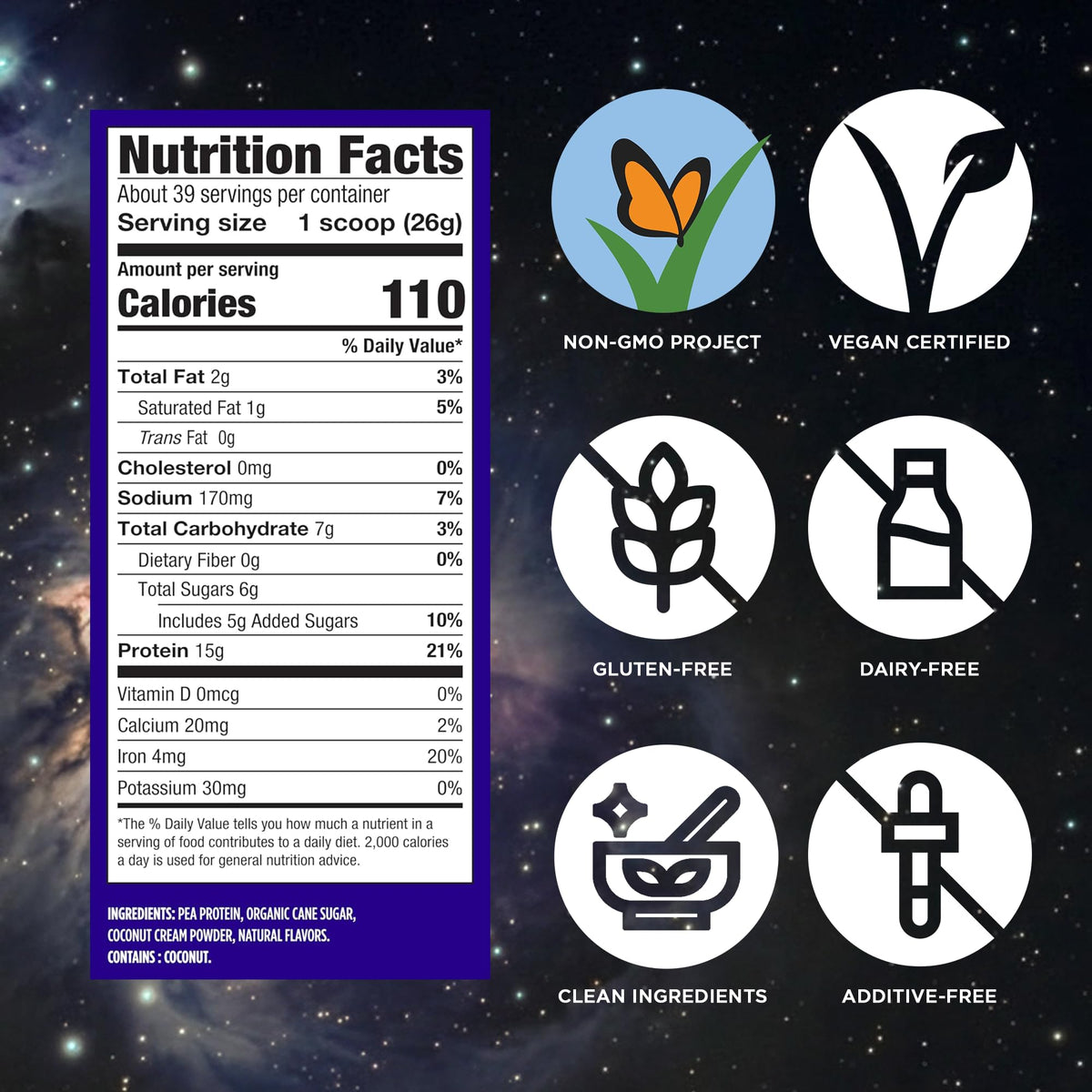 Vanilla Vegan Protein Powder B484481