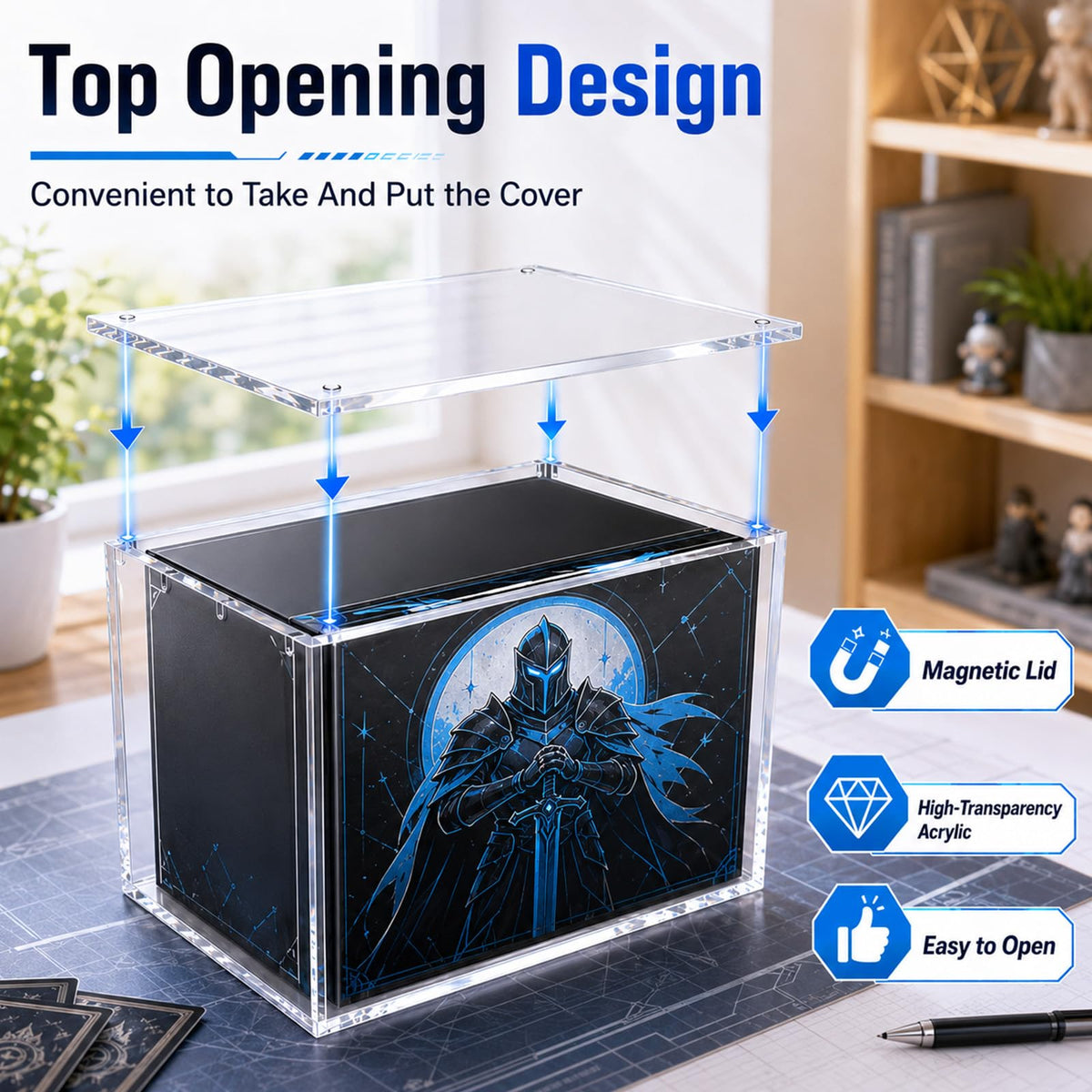 2 Pack Clear Acrylic Display Box with Magnetic Lid V701251