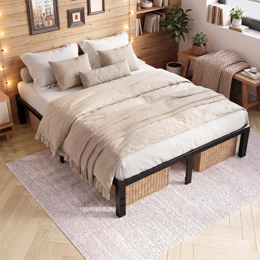 Queen Metal Slat Platform Bed Frame 14 Inch W802914