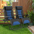 Oversized Zero Gravity Chair 2 Pack Black Blue B414759