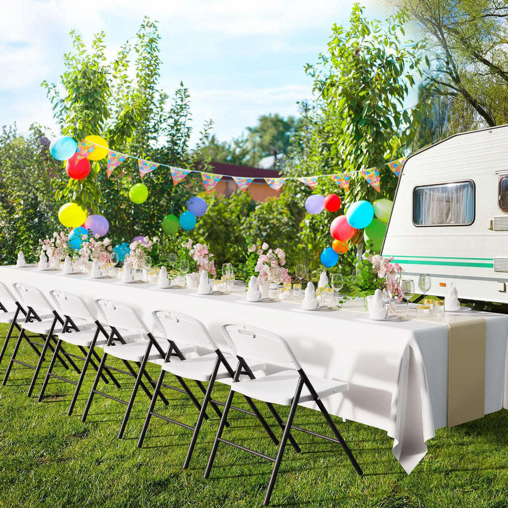 White Plastic Folding Chairs S5669